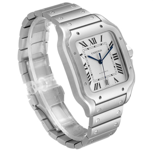 Cartier Santos White Dial Large Model